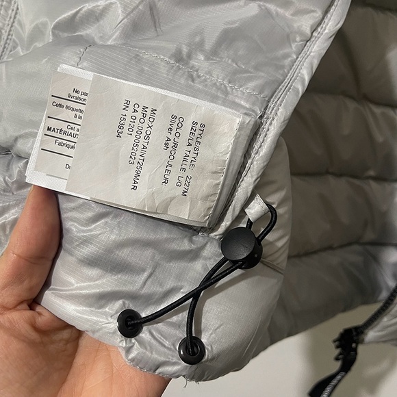 Canada Goose Light Gray Puffer Jacket - Picture 9 of 12